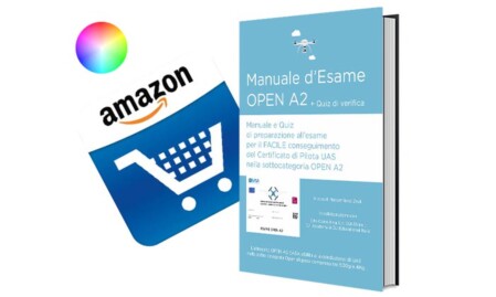 Manuale Esame drone Open A2 libro a colori