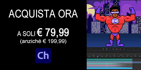 Offerta corso completo Adobe Character Animator